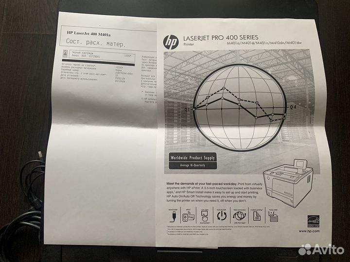 Лазерный принтер hp laserjet pro 400 m401a