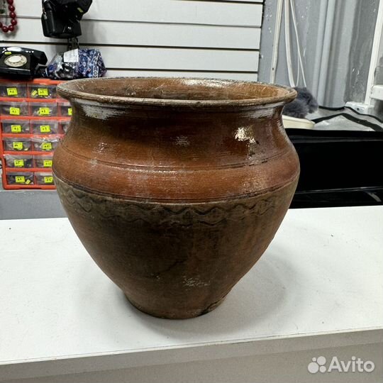 Крынка горшок керамический глиняный кувшин