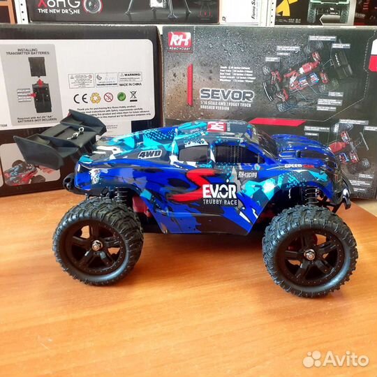 Р/у Remo Hobby sevor 1665UPG 4WD - 50 км/ч, фары