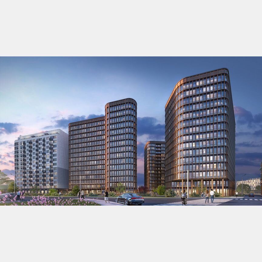 2-к. апартаменты, 77,6 м², 7/15 эт.