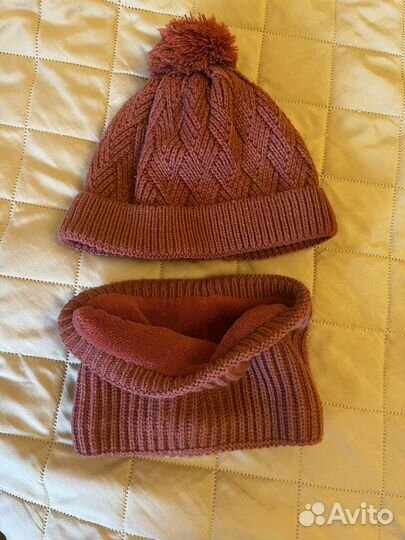 Комплект шапка и снуд