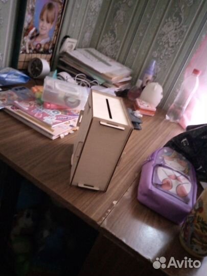 Копилка обычная из дерева