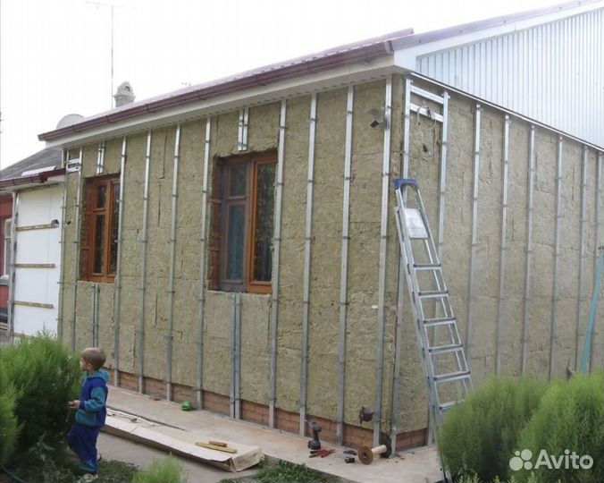 Утепление фасада обшивка домов