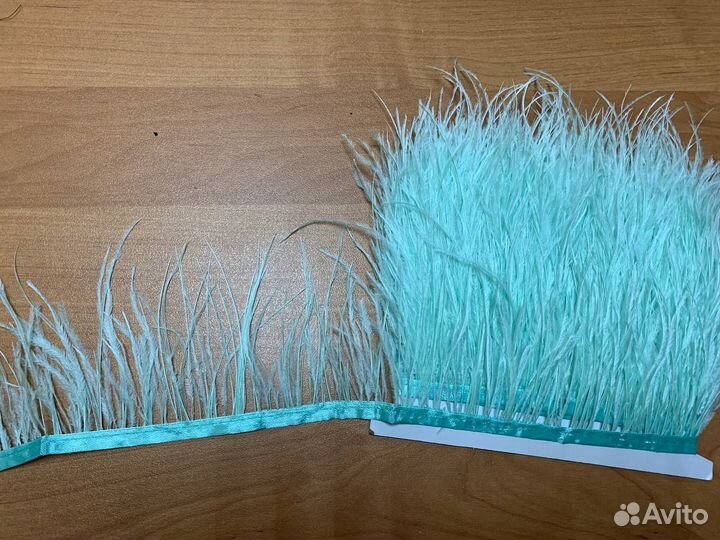 Перья страусиные перья зеленые перья декоративные