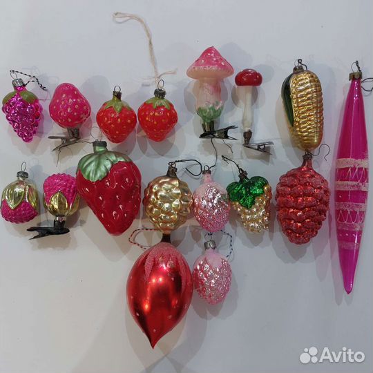Елочные игрушки СССР и гдр