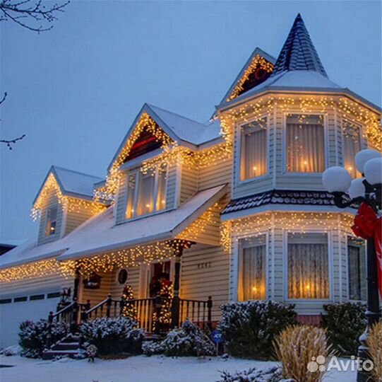 Гирлянда Бахрома для улицы в ассортименте