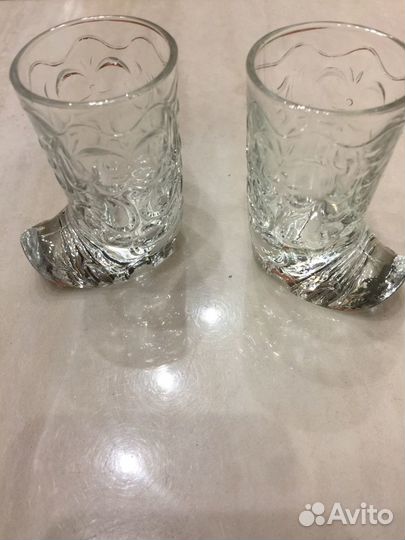 Хрустальная рюмка сапожок