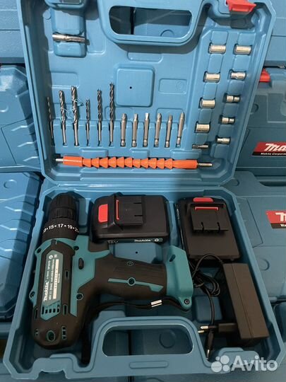 Аккумуляторная дрель шуруповерт makita 21v новые