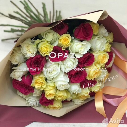 Букет 51 роза Цветы Доставка