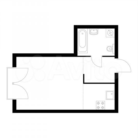 Квартира-студия, 29,8 м², 7/32 эт.