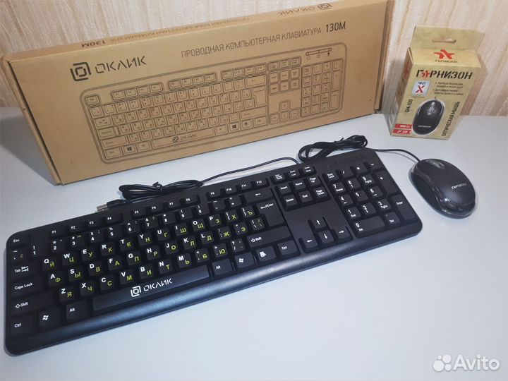 Новый Комплект OK-GAR GM4X Клавиатура Мышь Коврик