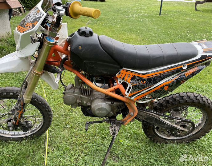 Питбайк sssr atom 125 l 17/14 orange