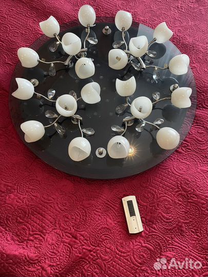 Люстра потолочная светодиодная с пультом