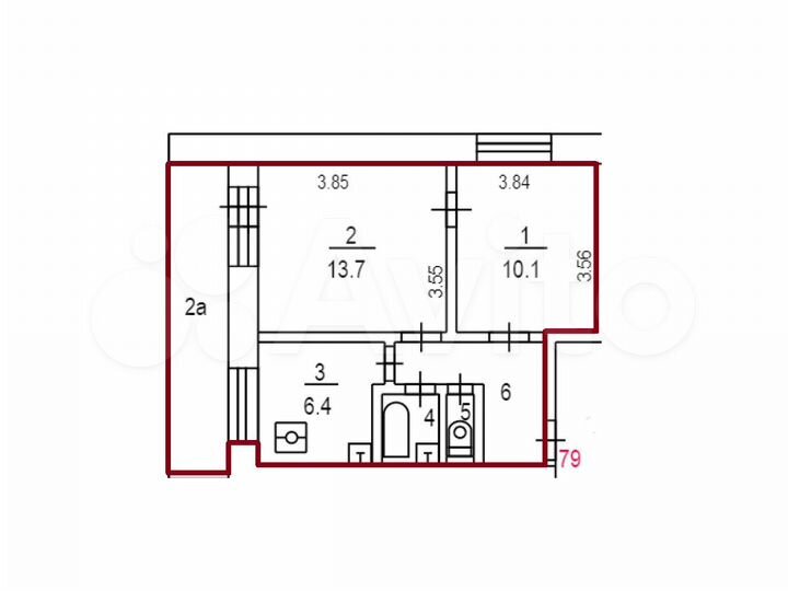 Аукцион: 2-к. квартира, 37,8 м², 12/14 эт.