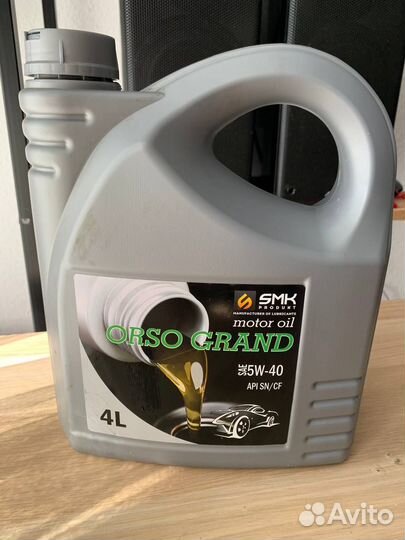 Mасло SMK produkt Orso Grand 5W-40 Синтетика