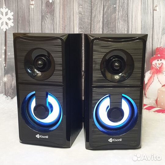 Колонки для пк и ноутбука c RGB-подсветкой