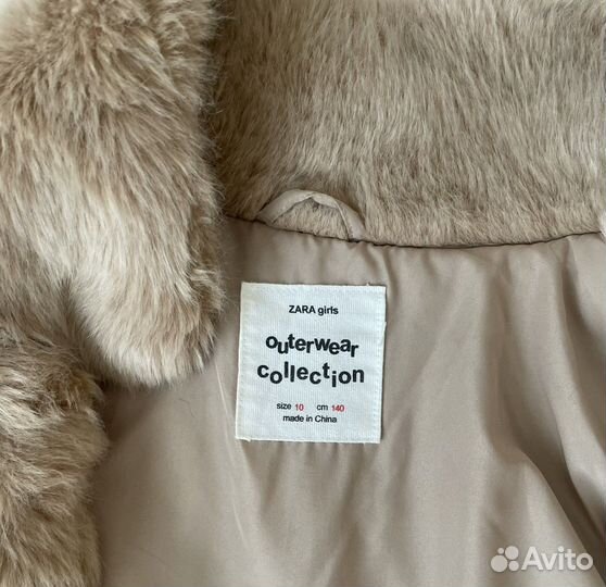 Шуба детская zara