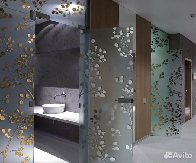 Стеклянные перегородки для ванной душа