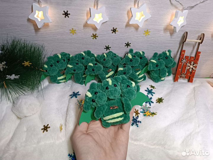 Вязаные игрушки дракон