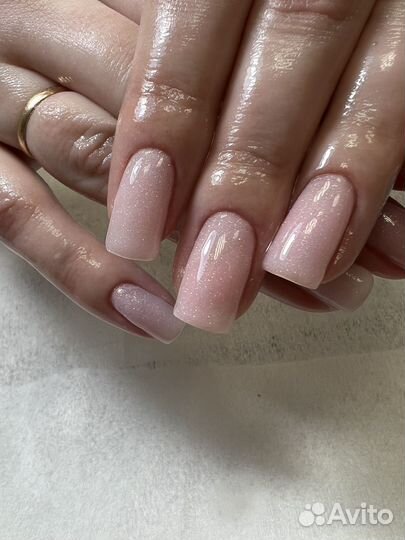 Наращивание ногтей,маникюр с покрытием гель лака