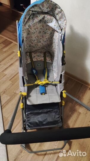 Детские санки коляска с колесами