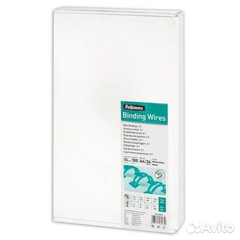 Пружины металлические для переплета, fellowes 14мм