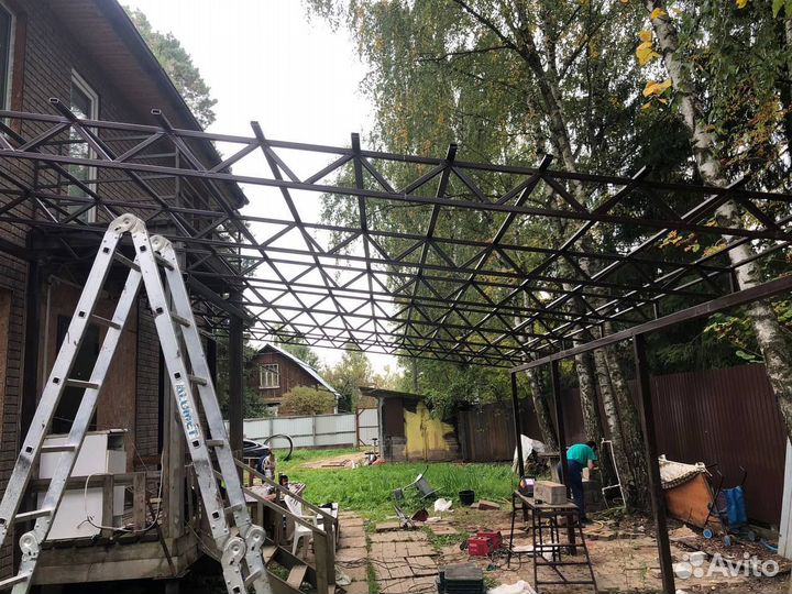 Навес односкатный