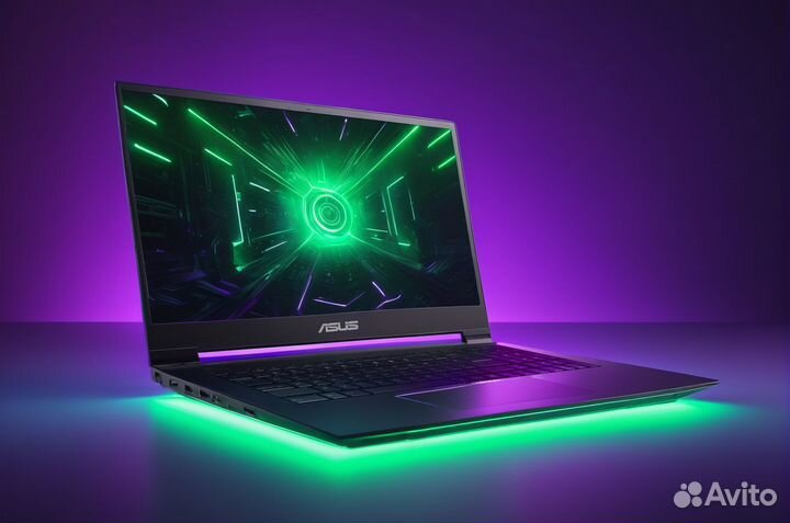 Ноутбук Asus игровой / Ryzen 7 / GTX 1660 Ti / 17