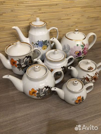 Чайник заварочный фарфоровый дулево