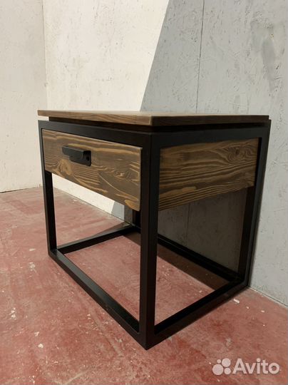 Тумбочка прикроватная лофт