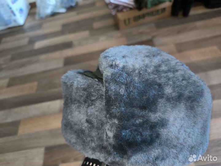 Мужская шапка зимняя военная 57 размер