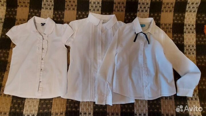 Блузка белая для девочек