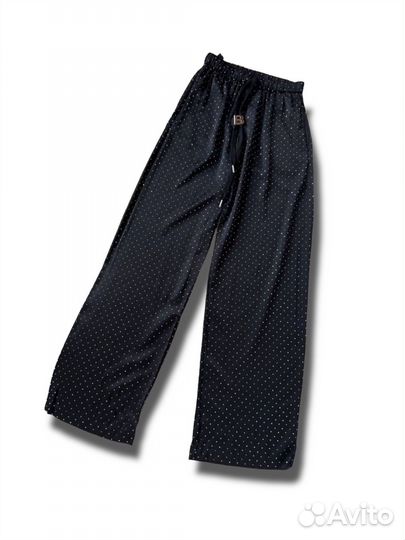 Шёлковые штаны с камушками balenciaga