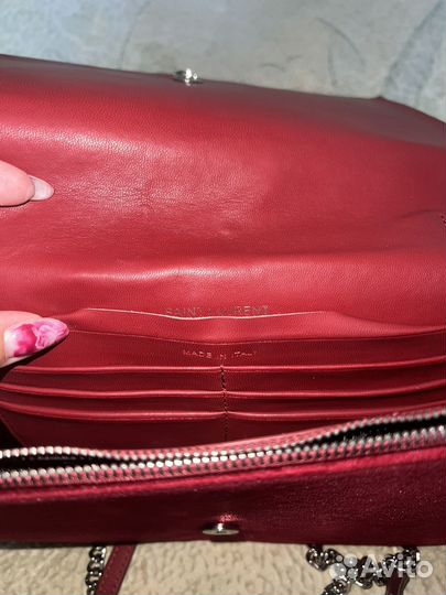 Сумка клатч YSL бархат со стразами