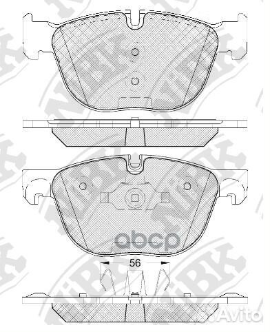 Колодки пер. BMW X5 E70 3.0L 07 PN0094 NiBK