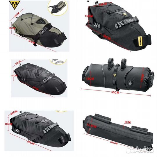 Сумка topeak велосумка 6l 8l 10l 15l midloader