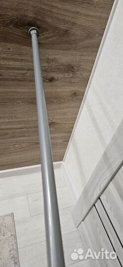 Карниз для ванной телескопический серый