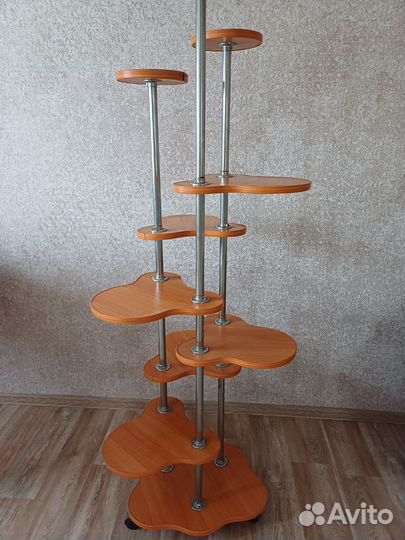 Подставка для цветов напольная деревянная