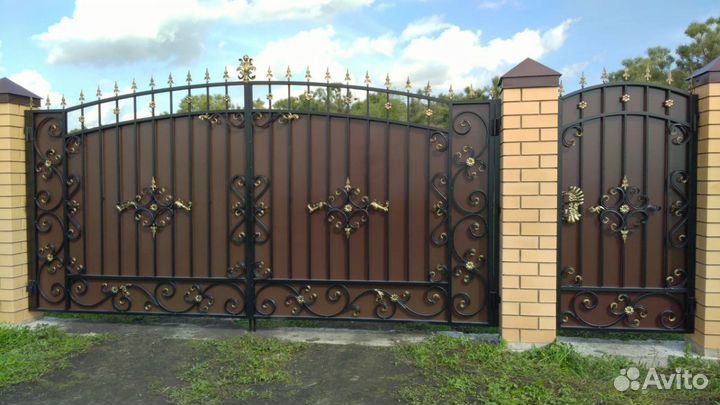 Ворота кованые