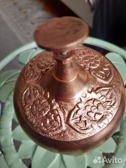 Звонок барный настольный медный