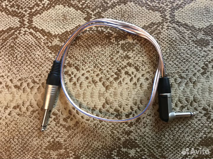 Кабель от усилителя в кабинет 75см (2x1,5мм2)