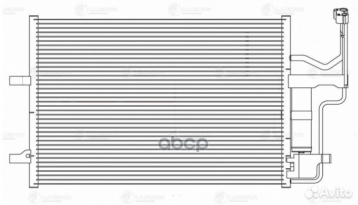 Радиатор кондиц. с ресивером для а/м Mazda 3 (0