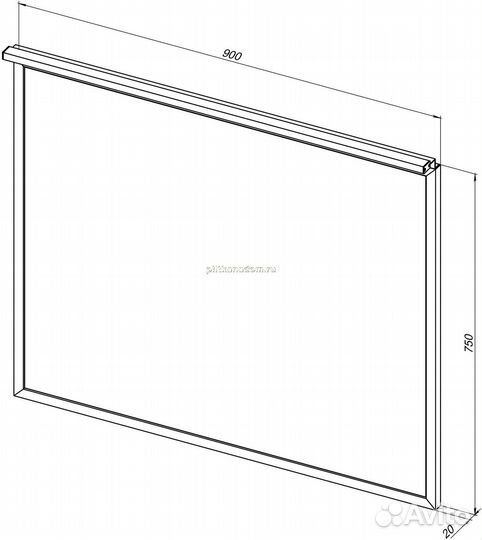 Allen Brau Priority 1.31016.02 Зеркало, серебро браш