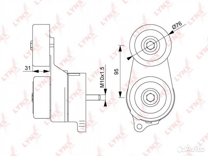 Натяжитель / приводной honda Legend IV 3.5-3.7 06