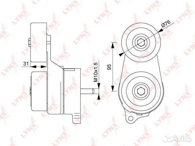 Натяжитель / приводной honda Legend IV 3.5-3.7 06