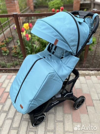 Коляска прогулочня новая Pro Yoya 2023 бирюзовая
