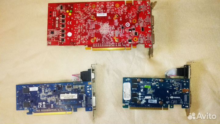 Видеокарты PCI-E, старые, GT520, EN7300, NX9600