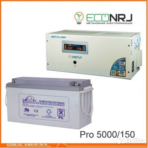Энергия PRO-5000 + Аккумуляторная батарея leoch DJ