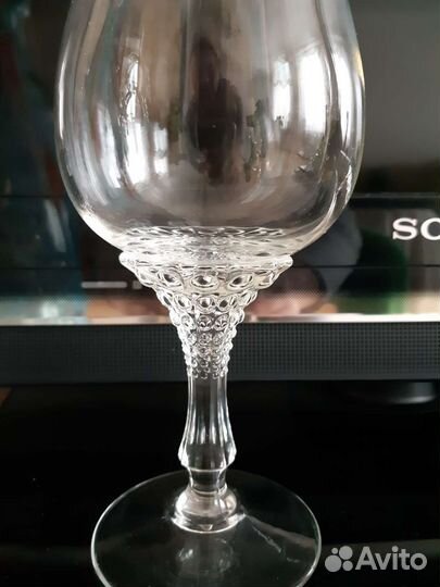 Фужеры 6+6 Свадебные и цветное стекло СССР