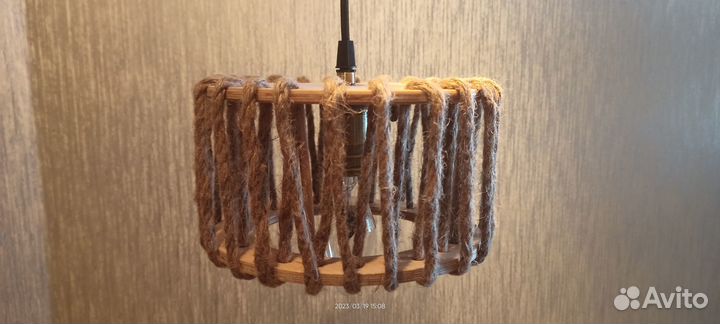 Люстра скандинавская эко. D20,5 H12 / Е27 бронза